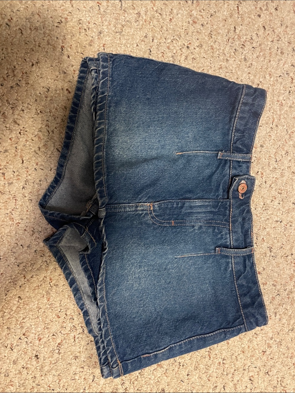 We The Free Indigo Denim Mini Skirt